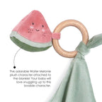 MON AMI Water Melon Plush Lovey for Babies – 11” | Security Blanket and Teether for Newborns