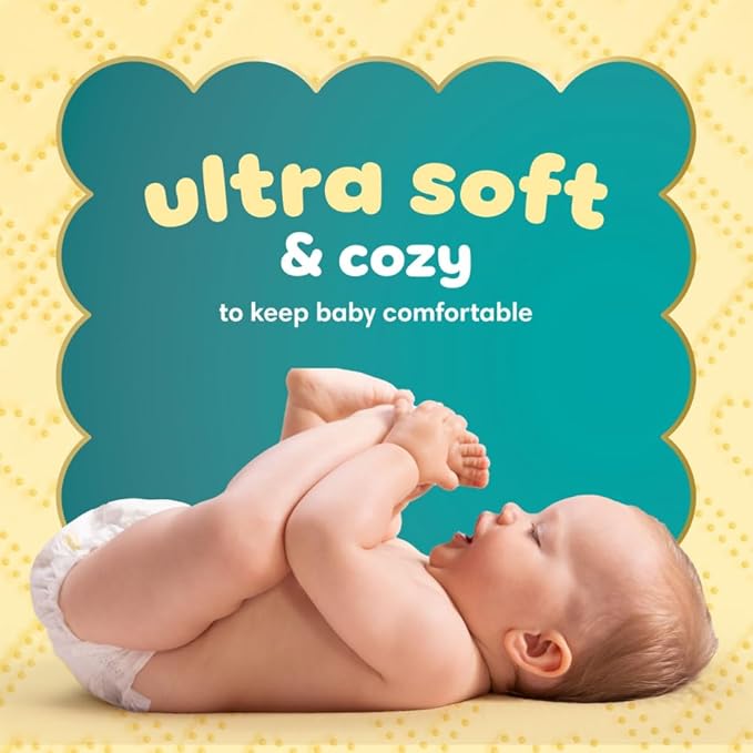 Pampers Swaddlers Diapers, Size 3 (13-26 lbs), 136 Count, Absorbent, Keeps Baby Dry and Comfortable, Skin Safe Disposable Baby Diaper (Packaging May Vary)