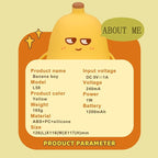 Banana Night Light for Kids, Cute Night Lamp for Room Decor, Portable Silicone Kids Lamp USB Rechargeable Nightlight, Birthday Christmas Gifts for Baby Toddlers Boys Girls