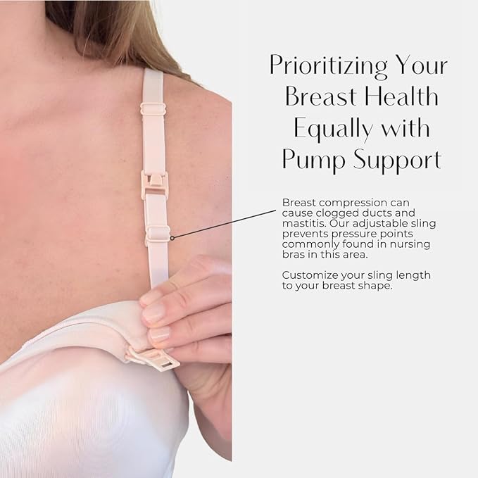 Supermom Hands Free Pumping and Nursing Bra - Hands Free Nursing Bra for Pumping - Breastfeeding Bras for Women