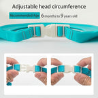 Baby Shower Cap Shield, Shower Cap for Kids, Visor Hat for Eye and Ear Protection for 0-9 Years Old Children,Cute Dinosaur/Crocodile/Hippo shape Makes the Baby Bath More Fun (Dinosaur, Blue)