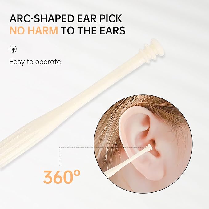 2-in-1 Nasal Hair Cutter for Women,4pcs Double Sided Nasal Hair Cutter,Nostril Hair Remover Tool, 360° Rotating Nose Hair Trimmer with Ear Digger for Men and Women Manual Nose Hair Trimmer