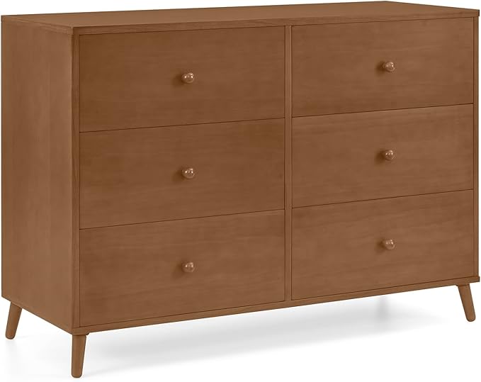 Delta Children Essex 6 Drawer Dresser, Chestnut
