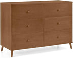Delta Children Essex 6 Drawer Dresser, Chestnut