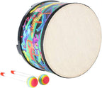 Floor Tom Drum for Kids 10 inch Percussion Instrument Music Drum with 2 Mallets for Baby Children Special Christmas Birthday Gift
