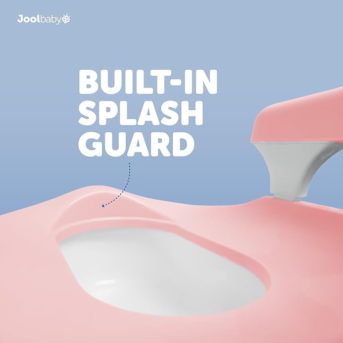 Jool Baby Potty Chair for Toddler Toilet Training - Splash Guard & Back Support (Pink)