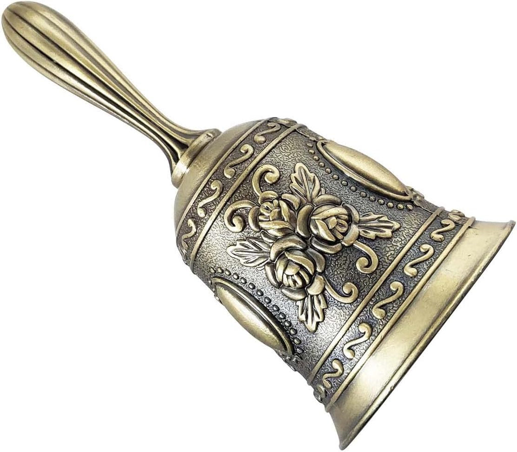 1 Pack Hand Held Bell, Metail Dinner Bell Wedding Bells, Service Bell Call, Vintage Bell