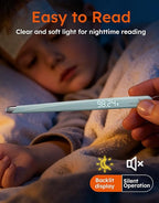 Thermometer for Adults and Kids, Medical-Grade Accurate Fast Reading Oral and Underarm Temperatures, Rechargeable Digital Thermometers with LED Display