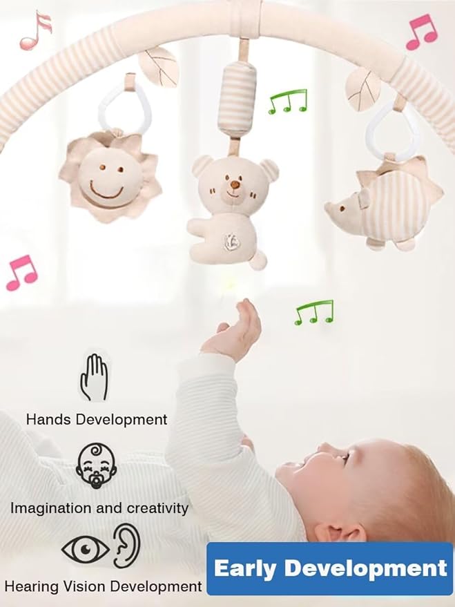 Pau1Hami1ton Baby Stroller Arch Toys, Car Seat Toys,Baby Gifts.S-19(Bear)