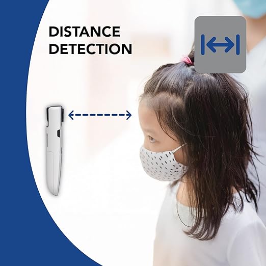 Zewa 4-Way Rotating Infrared Thermometer | Forehead Non-Touch Technology | Fast 1-Second Reading | Distance Detection | LCD 3-Color Display | Memory Recall | Measures Person & Objects