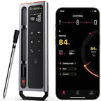 Meat Thermometer Digital Wireless, 800FT Long Range Bluetooth Cooking Thermometer, Food Thermometer for Remote Monitoring of Grill, Oven, Smoker, Air Fryer, Rotisserie, iOS & Android App