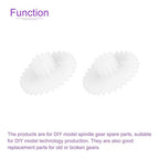 DMiotech 20 Pack 30 Teeth Plastic Gears Model 30102B Reduction Gear Plastic Worm Gears for DIY Cars, Robots, Model Making
