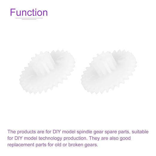 DMiotech 20 Pack 30 Teeth Plastic Gears Model 30102B Reduction Gear Plastic Worm Gears for DIY Cars, Robots, Model Making