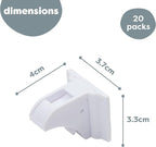 MATANA 20 Pack Magnetic Cabinet Locks Baby Proofing (20 Locks + 4 Keys) Adhesive Easy Installation, No Drilling Child Proof Cabinet Locks Magnetic Drawer Locks