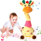 Dancing Giraffe Musical Toys Recording and Repeating Plush Baby Toys 6 to 12 Months Toys, Singing Talking Giraffe Baby Developmental Toy,Valentines Day Decor/Gift for Friend