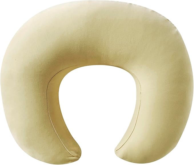 Nursing Pillow, Plus Size Breastfeeding Pillow Original Support for Baby Boys Girls Breastfeeding Essentials, with Removable Soft Cotton Cover (Khaki, Large (25.59 * 20.08 * 6.30 Inches))