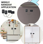 8 pcs Refrigerator Lock Fridge Freezer Door Lock with 4 Digit Lock Password, Mini Proof Door Lock for Kitchen Refrigerator, No-Drill Cabinet Locks for Windows,Closets,Drawers Doors(Black)