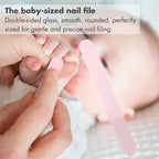 Baby Nail Kit, 4-in-1 Baby Nail Care Set with Cute Case, Baby Nail Clippers, Scissors, Nail File & Tweezers, Baby Manicure Kit and Pedicure kit for Newborn, Infant, Toddler, Kids-Owl Pink