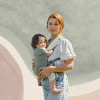 WildBird - Aerial Carrier - 7 to 45 lbs - for Moms, Dads & Caregivers - 100% Natural European Linen Fibers - Versatile & Adjustable - Small Size - Acadian Fabric