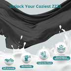 Sasttie Pregnancy Pillows for Sleeping, U Shaped Cooling Full Body Pillow with Removable Cover, Pregnant Women Must Haves, Maternity Essential, Black