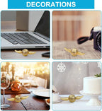 Fidget Hand Spinner Toy for Kids Adults, Sensory Orb Gift for Boys Girls, Ideal Finger Toy for Decoration Collection, Cool Metal Sensory Fidget Gyro Toy(Golden)