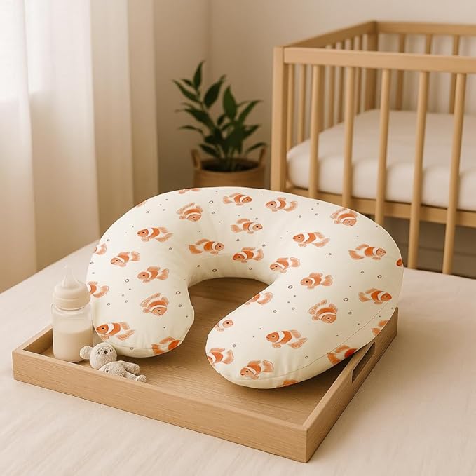 Nursing Pillow Covers 2 Pack, Breastfeeding Pillow Slipcovers Soft and Stretchy, Nursing Covers for Baby Girls Boys Newborn