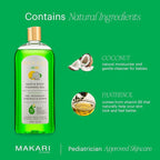 MAKARI Baby Hair and Body Foaming Gel for Sensitive and Delicate Skin, Hypoallergenic and Paraben-Free Baby Body Wash and Shampoo with Nourishing Coconut Oil & Panthenol
