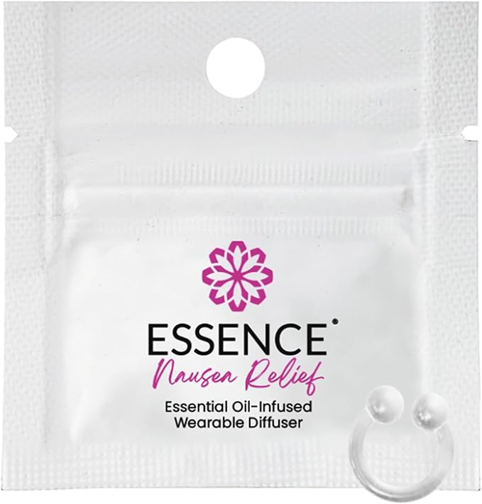 Essence Wearable Aromatherapy Nasal Diffuser – Nausea Relief Essential Oil Nose Ring – Personal Scent Clip for Travel, Work & Everyday Use – Made in USA
