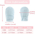 Newborn Baby Mittens Infant No Scratch Gloves Cotton Mitts for Baby Girls Boys