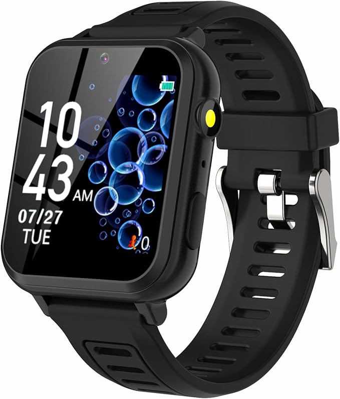 Smart Watch for Kids with 24 Games, HD Touch Screen, Video Camera, Music Player, Pedometer, Flashlight, Alarm Clock - 12/24 hr Kids Watches for Boys & Girls Aged 5-12