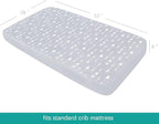 Crib Sheets for Boys and Girls Fitted 4 Pack - Breathable, Soft Microfiber Baby Sheets in Grey, Navy and White