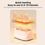 Wipe Warmer and Baby Wet Wipes Dispenser | Wipes Warmer for Newborn Baby Fast Top Heat | USB Travel & Portable Wipe Warmer with Light, Spring, Safety Lock | Wet Wipes Warmer for Bathroom 3 Temperature