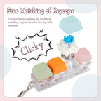 Byhoo Keyboard Fidget, 3 Types of Touch Fidget Keyboard, 3 Speed Colored Lights Keyboard Fidget Toy, Linear Keyboard Fidget Clicker, Keyboard Clicker Fidget to Relieve Stress