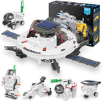 STEM Projects for Kids Ages 8-12 Solar Robot Kit 6-in-1 Space Toys for 10-Year-Old Boy Girl Gift Building Toys Science Kits Christmas Birthday Gifts for 8 9 10 11 12 Year Old, White