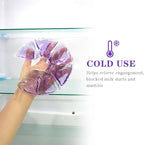 Breast Ice Packs, Hot & Cold Gel Therapy Pads for Breastfeeding, Postpartum Nursing, Engorgement, Mastitis, Pain Relief Breast Packs with Soft Covers, 2 Pack(Purple)