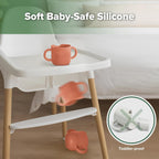 haakaa Silicone Baby Training Cup, Toddler Learning Open Cup for Baby 6 Months+, Drop-Proof BPA Free, 5 Ounce (Red)