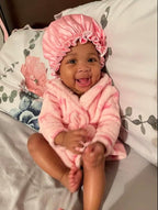 AKISS Baby Infant Newborn Toddler Satin Silk Hair Bonnet for Baby Girl Boy Sleeping Kids Cap Hat