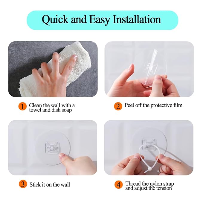 36Pack Furniture Anchors No Drill Furniture Straps for Baby Proofing Self-Adhesive Securing 180lbs Prevent Falling Anti Tip Earthquake Straps for Toddlers Kids Children Pets Safety