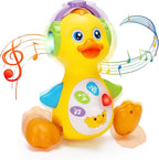 Baby Musical Duck Toy Dancing Crawling Tummy Time, Light Up Infant Toys 0-3-6 6-12 12-18 Months Gifts for 1 2 Year Old Boys Girls Baby Learning Development Toddler Toys Age 0-2