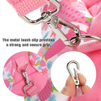 PandaEar Toddler Leash Harness and Anti Lost Wrist Link, 3 in 1 Kids Safety Harnesses with Leash, Child Anti-Lost Leash Walking Wristband Assistant Strap Belt for Baby Girls -Pink