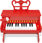 Kids Keyboard Piano for Kids - Upgraded Red Digital Musical Keyboard Piano Instrument Toys for 2 3 4 5 6 7 Years Old Beginners Educational Instruments Birthday Gift for Girls and Boys