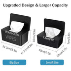 NOVWANG Wipes Dispenser, Large Capacity Baby Wipe Holder(8.3L × 4.9W × 3.9H Inches) Refillable Wipes Container with Sealing Design Baby Wet Wipes Dispenser for Bathroom Home Office Car