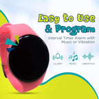 Premium Potty Training Watch - Toilet Training Timer - Rechargeable Water Resistant Digital Watch Reminder to Go - Vibrates and Plays Music Keeps Your Child Entertained at Potty Time