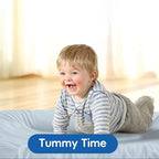 Baby Lounger for Newborn,Baby Nest for Newborn Soft Cotton Breathable for Playtime & Relaxation,Flat Babies Essentials Gifts Newborn Lounger for Boys & Girls 0-12 Months(Misty Blue)