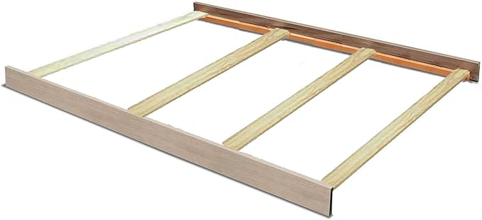 Full-Size Conversion Kit Bed Rails for Sorelle Convertible Cribs - Solid Wood Rail - Toddler and Adult Bed Rail for Full-Size Beds - Essential Nursery & Baby Furniture (Model #215, Heritage Fog)