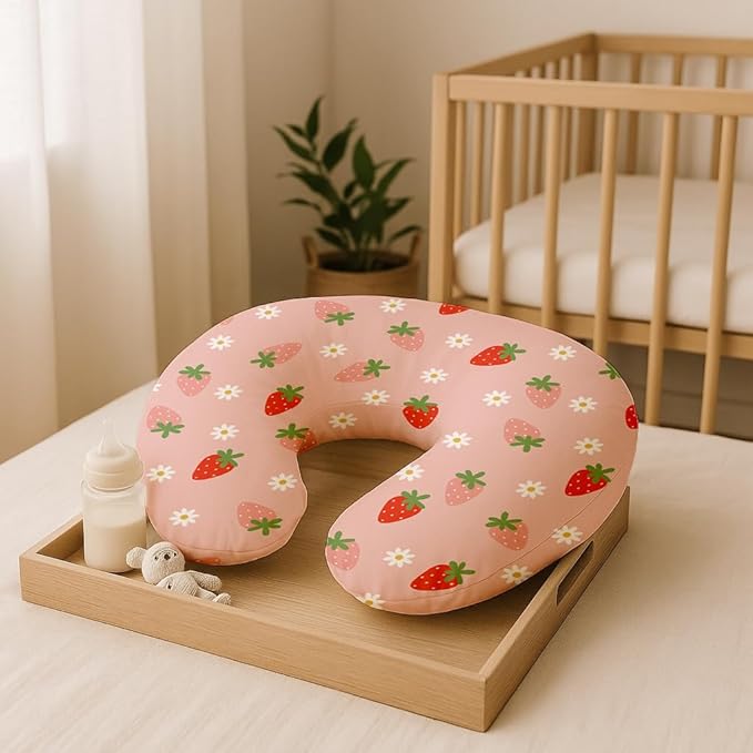 Nursing Pillow Covers 2 Pack, Breastfeeding Pillow Slipcovers Soft and Stretchy, Nursing Covers for Baby Girls Boys Newborn