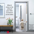 Cardea Child Safety Door Finger Pinch Guard Hinge Protector for The Front of The Door – White (2 Pack)