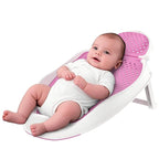 Baby Bathtub Support for Babies 0-6 Months, Foldable Portable Infant Bathtub, Ergonomic Mesh Baby Bath Tub, Pink