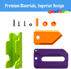 2 Pieces 3D Printing Fidget Knife Toy Carrot Toy Knife for Anxiety Stress Fidget Toys Sensory Toys Anxiety Stress Relief Toy Perfect for ADHD, ADD and Autism Purple and Purplee Knife Toy