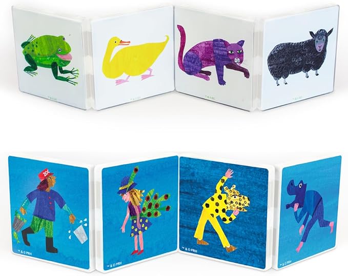 CreateOn Eric Carle Brown Bear with Polar Bear Bonus Set Magnetic Tiles, Building Set for Kids, Magnetic Building Toys for Kids, STEM Toys for Boys and Girls Ages 3+, 24 Piece